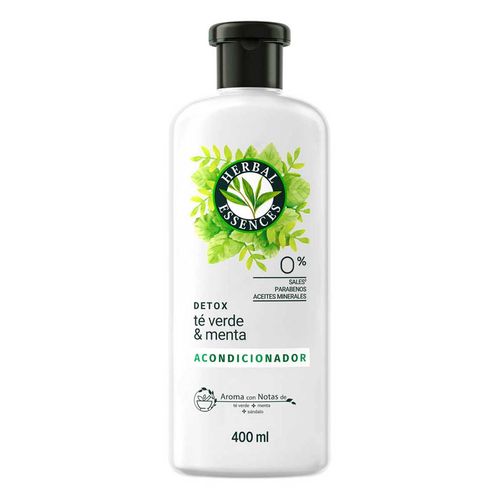 Acondicionador Herbal Essences Detox Té Verde & Menta 400ml