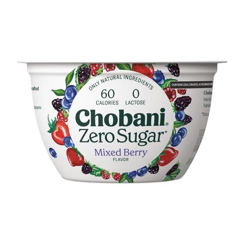 Yoghurt Chobani Batido Zero Sugar Frutos Rojos 150g