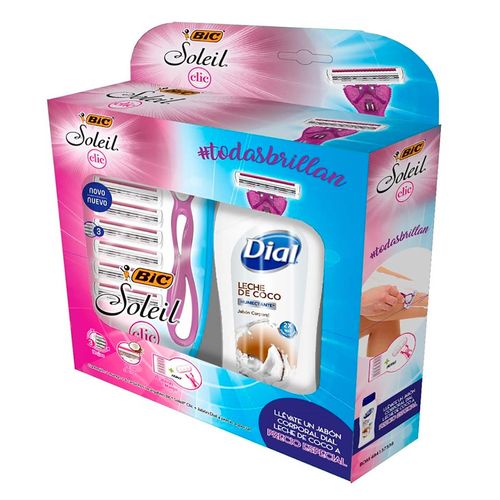 Rastrillo Bic Soleil 3 Hojas de Acero Inoxidable 6 Piezas