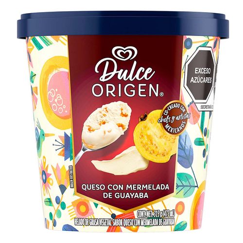 Helado Holanda Dulce Origen Queso con Mermelada de Guayaba 473ml