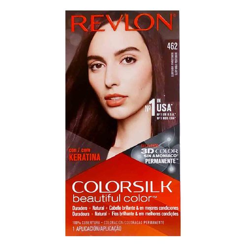 Tinte para cabello Colorsilk  Queratina tono 462 Borgoña Vibrante 59.1 ml