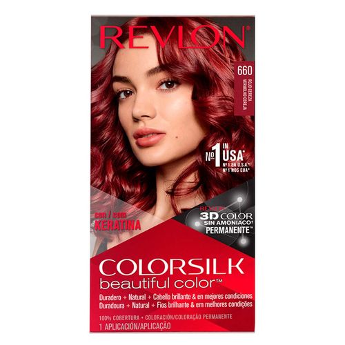 Tinte para cabello Colorsilk con Queratina tono 066 Rojo Cereza 59.1 ml