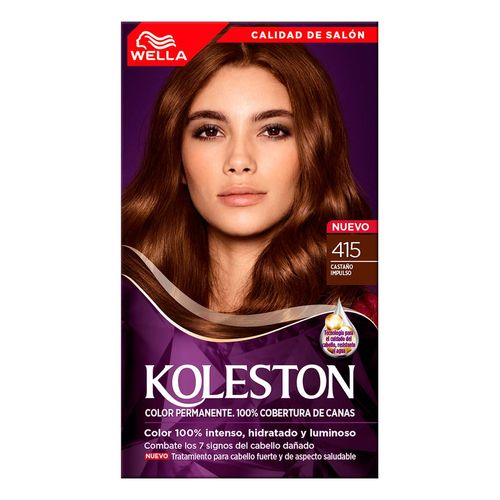Tinte Permanente Koleston 415 Impulso Castaño