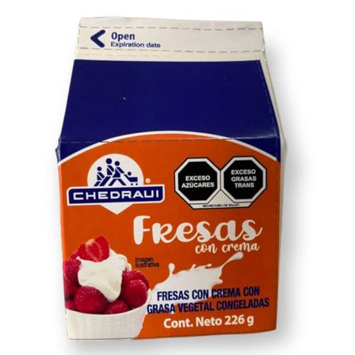 Fresas Con Crema Chedraui 226g