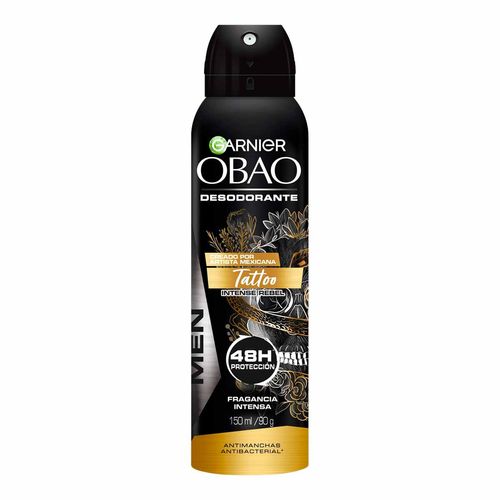 Antitranspirante en Aerosol Garnier Obao Tattoo Intense Rebel 50ml