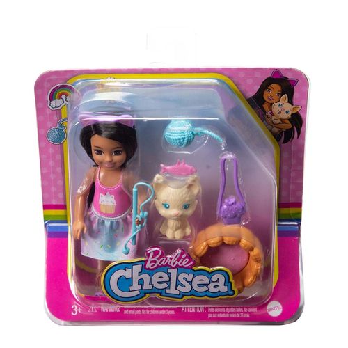 Muñeca Barbie Mundo de Chelsea Mascotas con accesorios