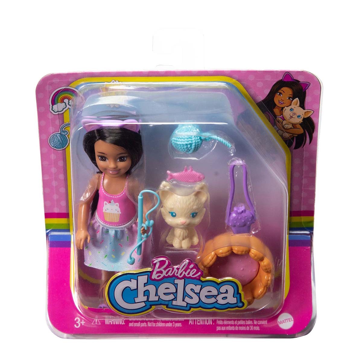 Muneca Barbie Mundo de Chelsea Mascotas con accesorios Chedraui