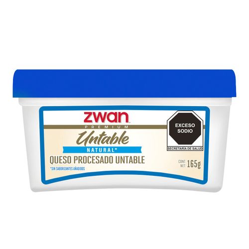 Queso Untable Natural Zwan de 165g
