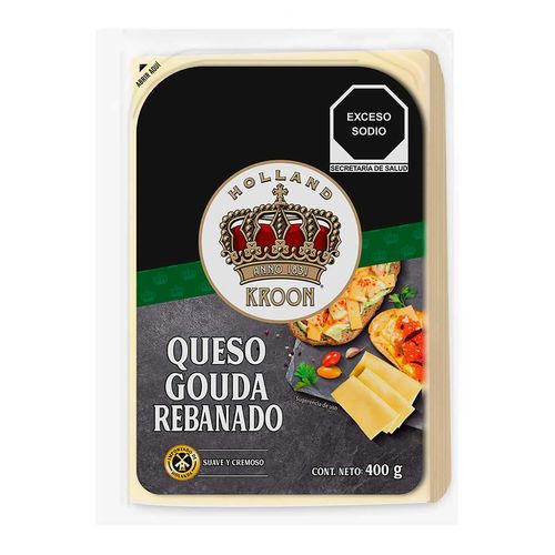 Queso Kroon Gouda Rebanado 400g