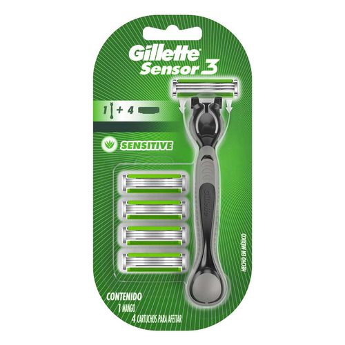 Maquina Gillette Sensor 3 4 Piezas