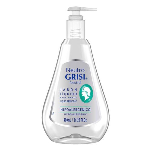 Jabón Líquido para Manos Grisi Neutro Hipoalergénico 480ml
