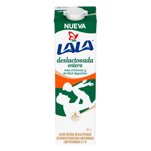 Leche Lala Entera Deslactosada UHT de 1L