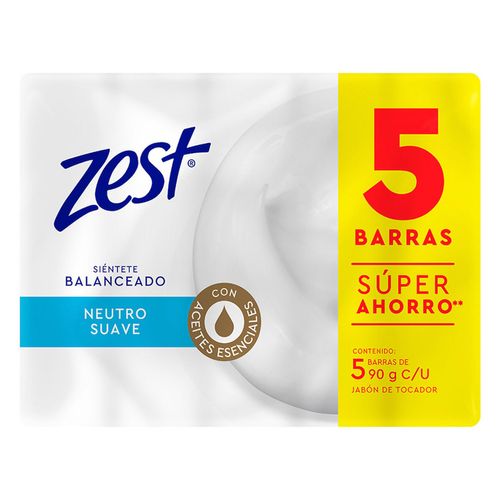 Jabón en Barra Zest Neutro 450g