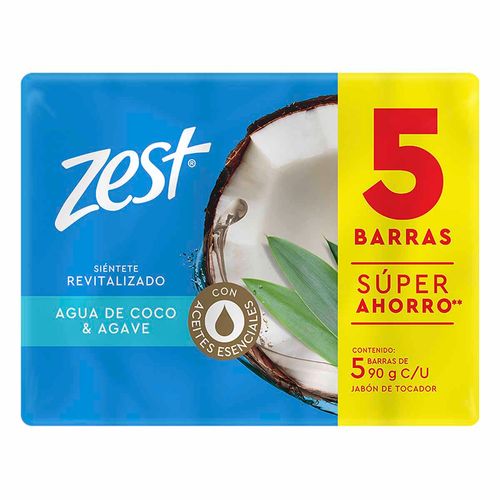 Jabón en Barra Zest Agua de Coco y Agave 450g