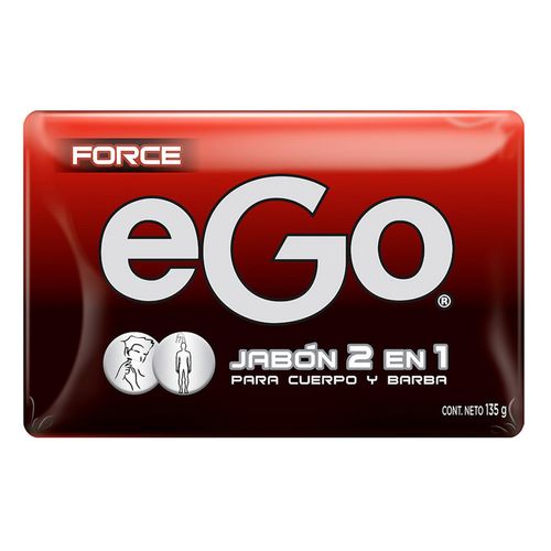 Jabón en Barra Ego Force 2 en 1 para Cuerpo y Barba 135g