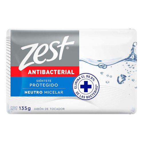 Jabón en Barra Zest Neutro Antibacterial 135g