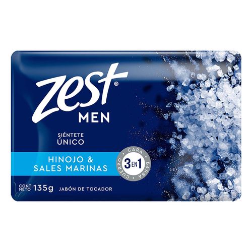 Jabón en Barra Zest Men Hinojo y Sales Marinas 135g