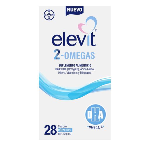 Comprimidos Elevit Multivitamínico con Ácido Fólico y Hierro 28 Tabletas