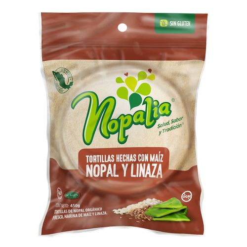Tortilla Nopalia Nopal y Linaza 450g