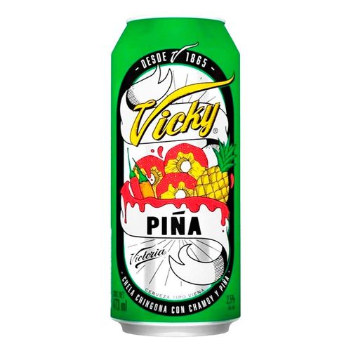 Cerveza Vicky Piña Oscura 473ml