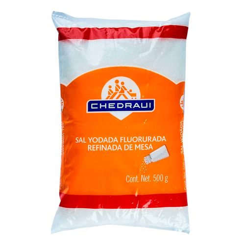 Sal Chedraui Fluorurada Bolsa 500g