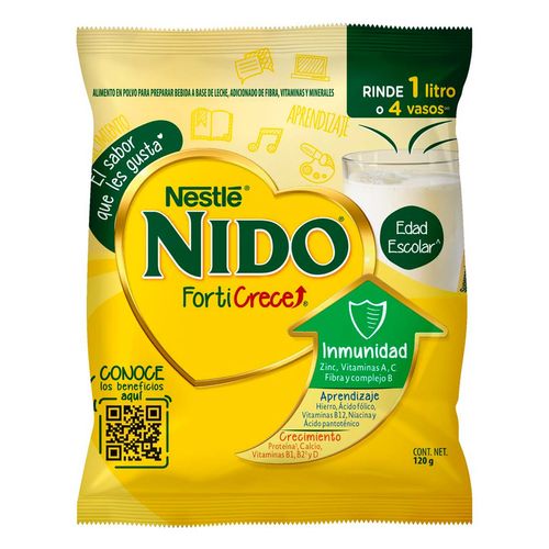 Alimento en Polvo a Base de Leche Nido FortiCrece Bolsa 120g