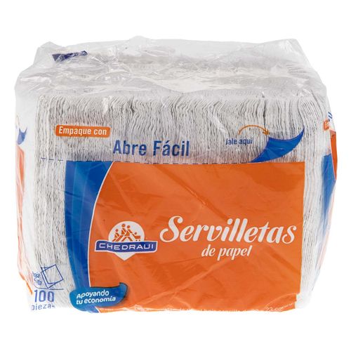 Servilletas Chedraui 100 Piezas