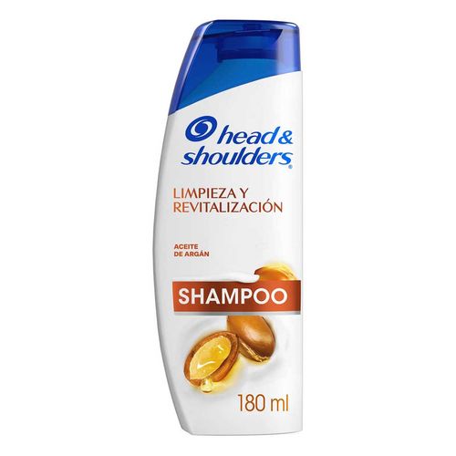 Shampoo Head & Shoulders Limpieza y Revitalización Aceite de Argán 180ml