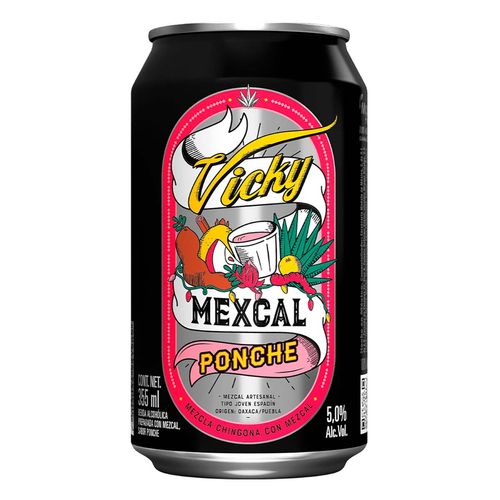 Cooler Vicky Mexcal Ponche 355ml