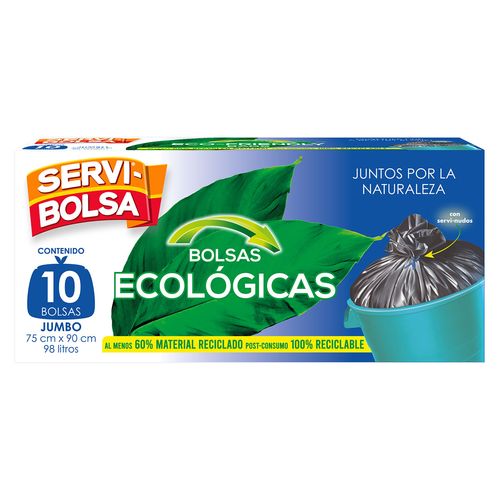 Serví Bolsa Ecológica Jumbo 10 Piezas