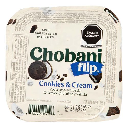 Yogurt Chobani Flip Cookies & Cream 128g
