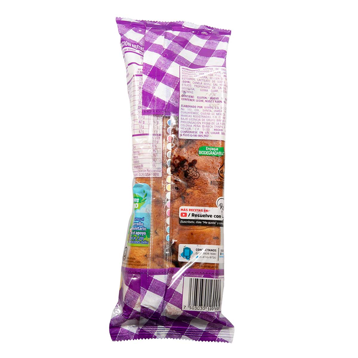 Pan Bimbo Roles Canela 180g | Chedraui