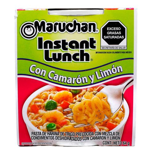 Sopa Maruchan Camarón y Limón Vaso 64g