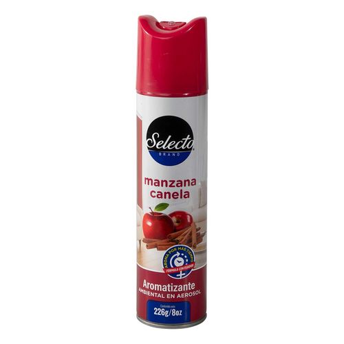 Aromatizante Selecto Spray Manzana Canela 226g