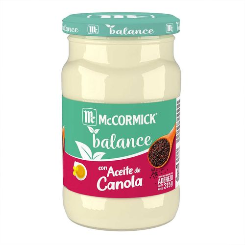 Mayonesa Mccormick Balance Aceite de Canola 315g