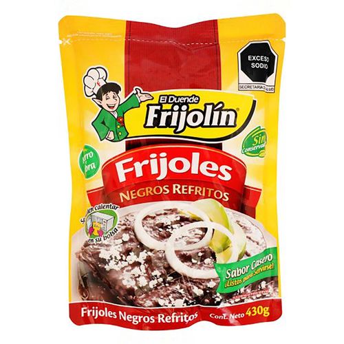 Frijol Refrito Frijolín Negros 430g