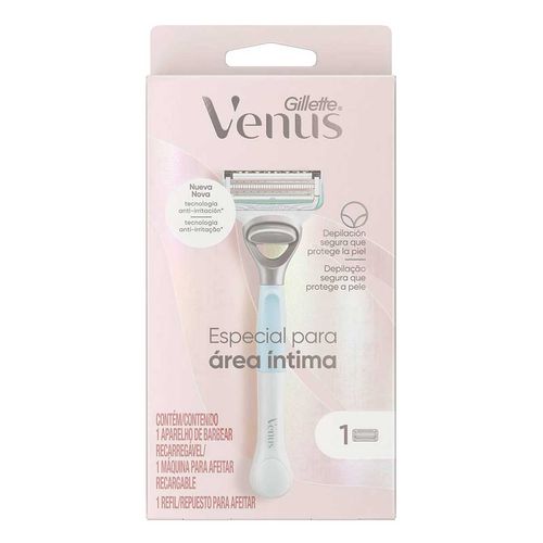 Maquina para Afeitar Recargable Gillette Venus Especial para Área Íntima 1 Unidad