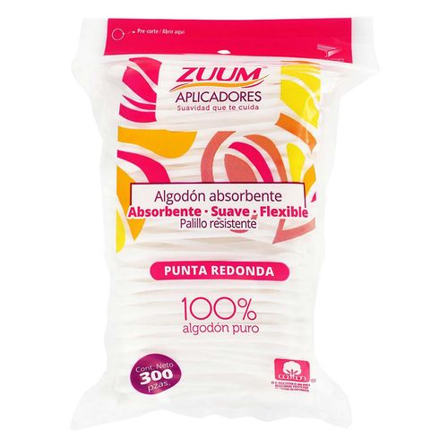 Aplicadores Zuum 300 Piezas Bolsa