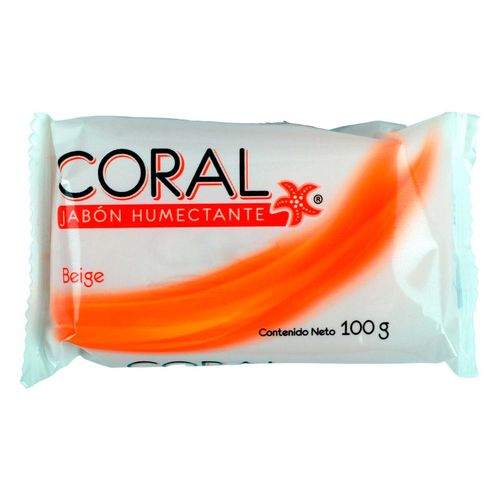 Jabón de Tocador Coral Humectante Beige 100g