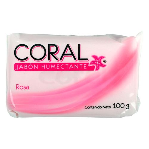 Jabón de Tocador Coral Rosa Humectante 100g