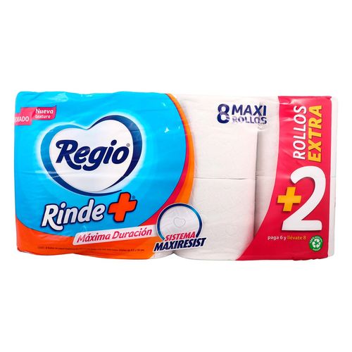 Papel Higiénico Regio Rinde + 6 Rollos