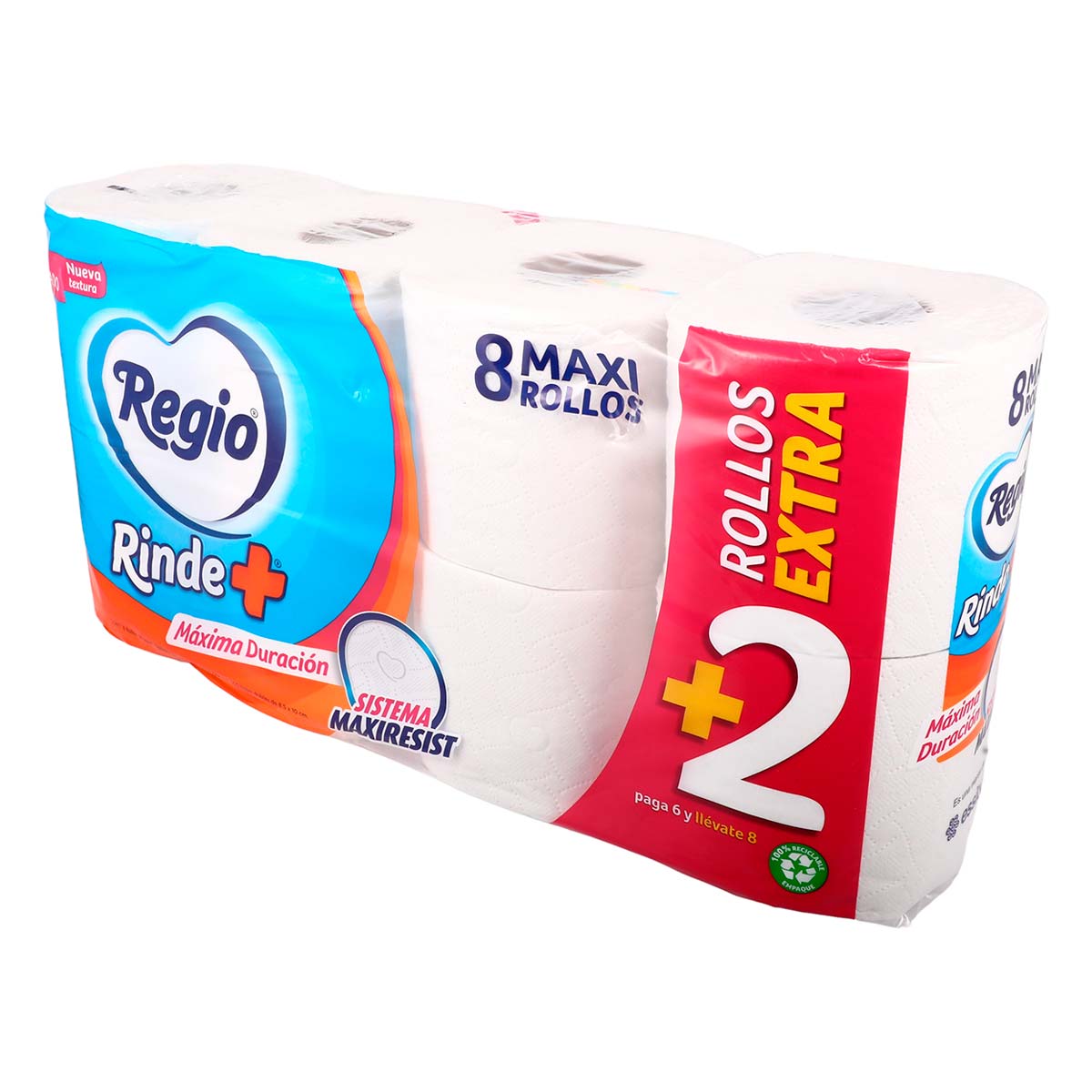 Papel Higiénico Regio Rinde + 6 Rollos | Chedraui