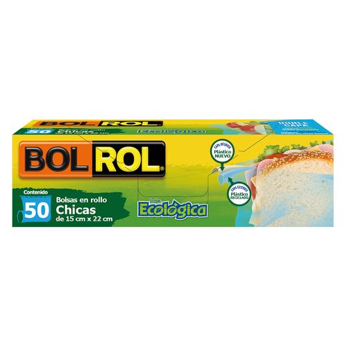 Bolsa para Sándwich Bol Rol Chica  50 Bolsas