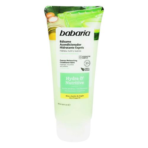 Acondicionador Babaria Nutritivo con Aloe y Aceite de Argán 200ml