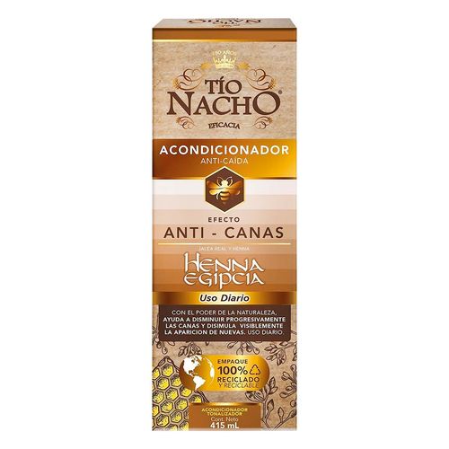Acondicionador Tío Nacho Henna Anti Canas 415ml