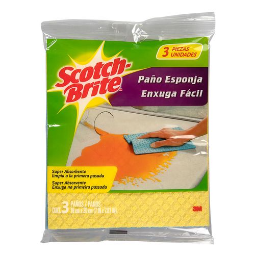 3Pk Pañoesponja Absorbente Scotch Brite