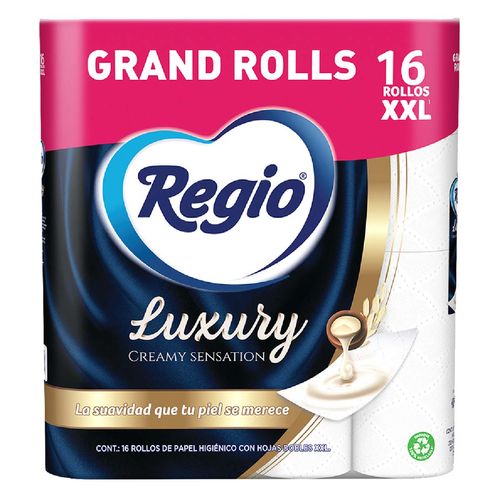 Papel Higiénico Regio Luxury Creamy 16 Piezas
