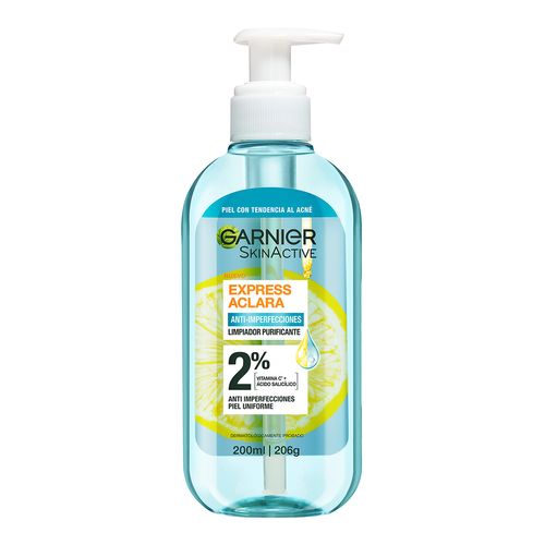 Limpiador Facial Garnier Express Aclara Anti Acné 200ml