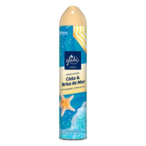 Aromatizante en Aerosol Glade Ciel y Bris 400ml