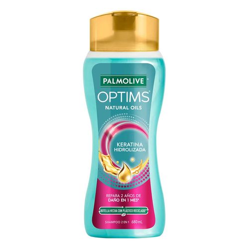 Shampoo y Acondicionador Palmolive Optims Keratina Hidrolizada 680ml